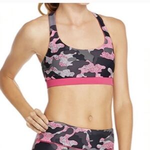 Fabletics Camo For The Cure Reversible Sports Bra. Size XSmall.